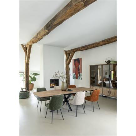 Henders en Hazel buffet 210 cm - 4-deuren + 4-glasdeuren (+ LED)