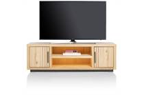 Henders en Hazel lowboard 160 cm - 2-deuren + 2-niches (+ LED) Natural bergkast