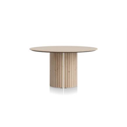 Henders en Hazel eetkamertafel rond 140 cm (houten poot) Natural