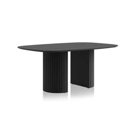 Henders en Hazel eetkamertafel ovaal 180 x 120 cm (houten poot) Castle Black