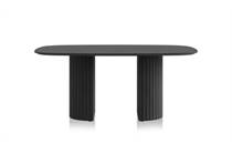 Henders en Hazel eetkamertafel ovaal 180 x 120 cm (houten poot) Castle Black ronde tafel