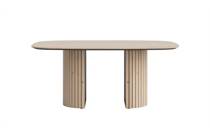 Henders en Hazel eetkamertafel ovaal 180 x 120 cm (houten poot) Natural ronde tafel