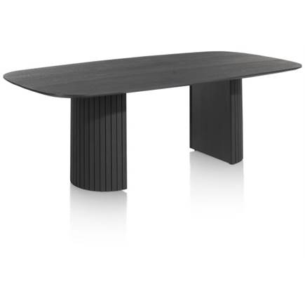 Henders en Hazel eetkamertafel ovaal 240 x 120 cm (houten poot) Castle Black