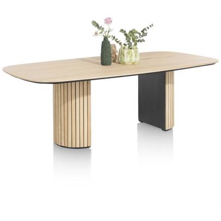 Henders en Hazel eetkamertafel ovaal 240 x 120 cm (houten poot) Natural