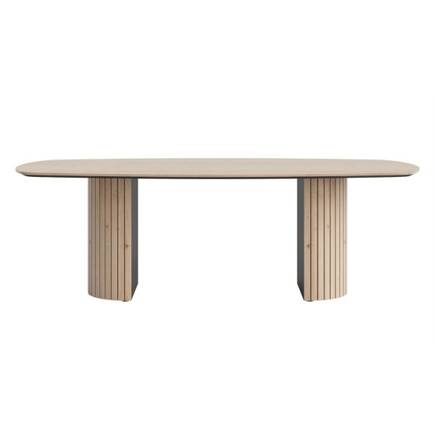 Henders en Hazel eetkamertafel ovaal 240 x 120 cm (houten poot) Natural