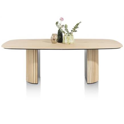 Henders en Hazel eetkamertafel ovaal 240 x 120 cm (houten poot) Natural