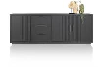 Henders en Hazel 240 cm - 3-deuren + 3-laden Castle Black dressoir