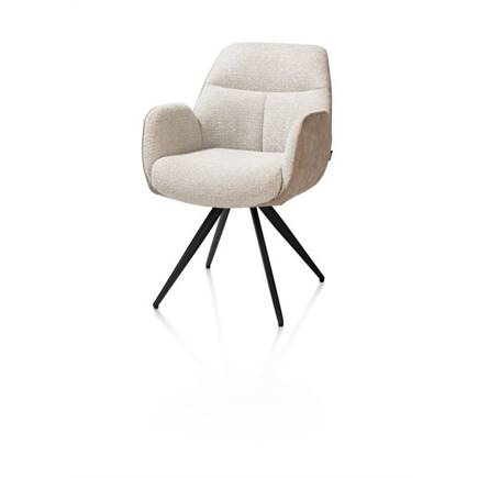 Henders en Hazel pocket - 180 graden draaibaar - rough off black frame - knock down - combi oregon-sevilla Beige