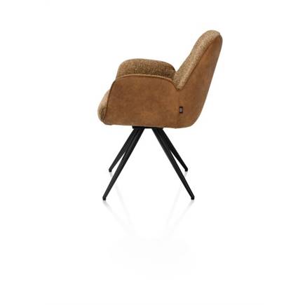 Henders en Hazel pocket - 180 graden draaibaar - rough off black frame - knock down - combi oregon-sevilla Desert