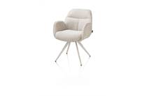 Henders en Hazel PIPPA eetkamer fauteuil pocket - 180 graden draaibaar - crème frame - knock down - sevilla