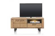 Henders en Hazel QUEBEC tv meubel lowboard 150 cm - 2-deuren + 1-lade + 1-niche (+ LED)