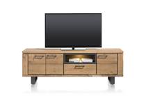 Henders en Hazel lowboard 180 cm - 3-deuren + 1-lade + 1-niche (+ LED) tv meubel