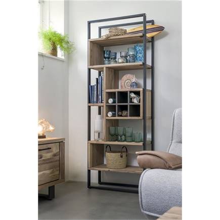 Henders en Hazel roomdivider 70 cm - 8-niches + 1-wijnrek