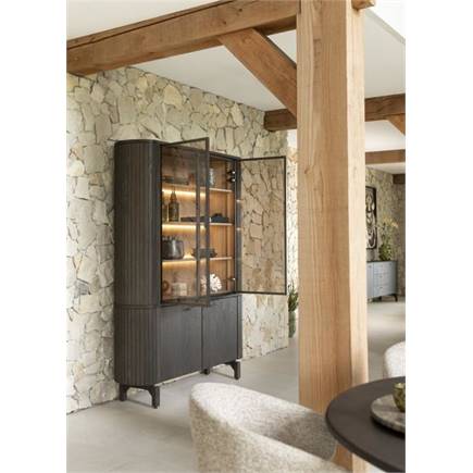 Henders en Hazel buffet 150 cm - 2-deuren + 2-glasdeuren (+ LED)