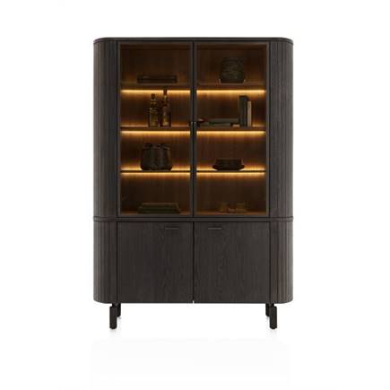 Henders en Hazel buffet 150 cm - 2-deuren + 2-glasdeuren (+ LED)
