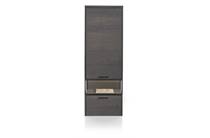 Henders en Hazel RIDGE bergkast hoog - 60 cm - 1-deur + 1-lade + 1-niche (+ LED)