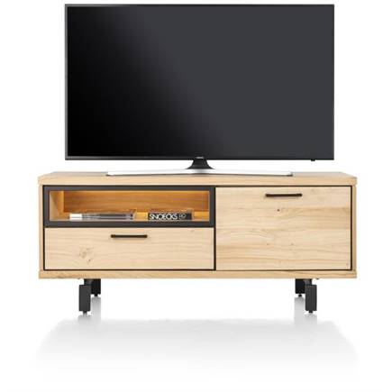 Henders en Hazel lowboard 140 cm - 1-deur + 1-lade + 1-niche (+ LED)