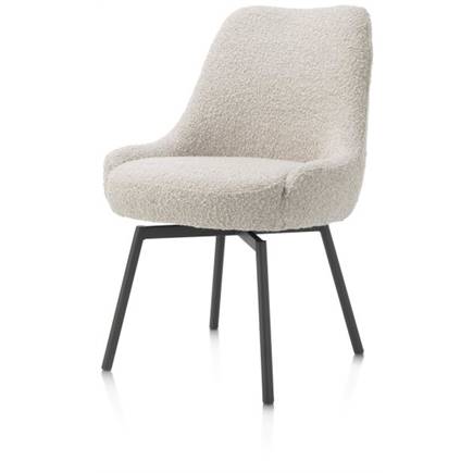 Henders en Hazel draaibaar + pocket - graphiet - stof Brioni Creme