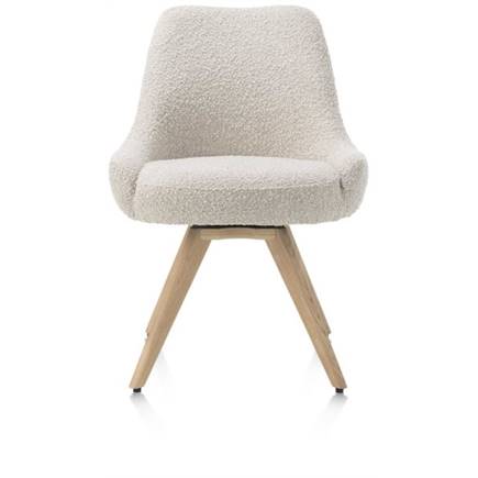 Henders en Hazel draaibaar + pocket - naturel eiken - stof Brioni Creme