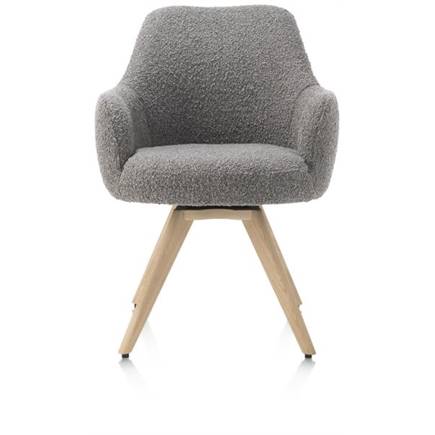 Henders en Hazel draaibaar + pocket - naturel eiken - stof Brioni Lever