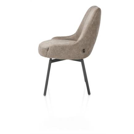 Henders en Hazel draaibaar + pocket - graphiet - stof Oregon Beige