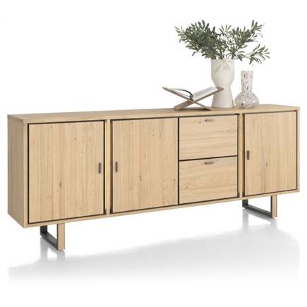 Henders en Hazel dressoir 230 cm - 3-deuren + 2-laden (LED + dimmer)