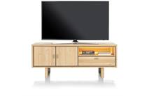 Henders en Hazel lowboard 150 cm - 2-deuren + 1-lade + 1-niche (+ LED) tv meubel