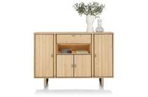 Henders en Hazel dressette 180 cm - 4-deuren + 1-lade + 1-niche (LED + dimmer) bergkast