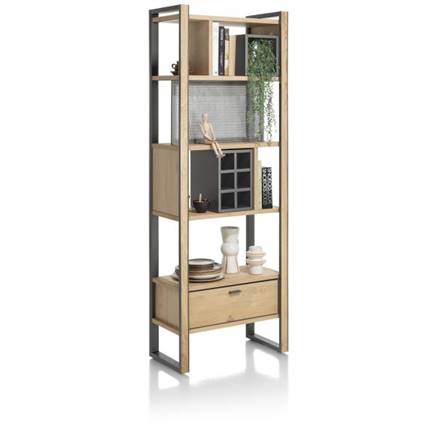 Henders en Hazel roomdivider 70 cm - 1-lade t&t + 7-niches + 6-wijnvakken