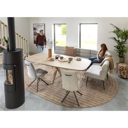 Henders en Hazel 240 x 120 cm - houten poten