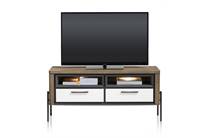 Henders en Hazel SHIRLEY tv meubel lowboard 136 cm - 2-laden + 2-niches (+ LED)
