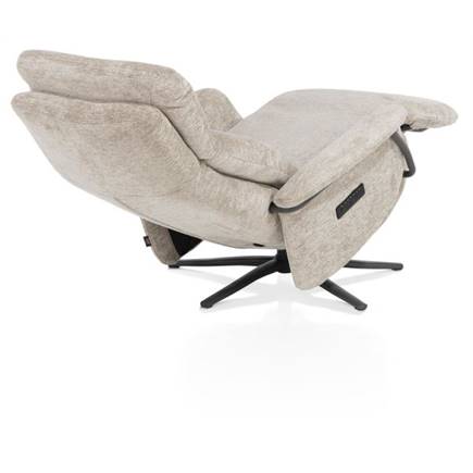 Henders en Hazel relax- - 3-motoren - graphiet poot - elektrische hoofdsteun - Enzo champagne