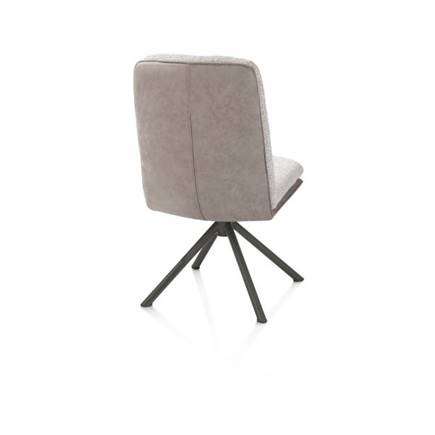 Henders en Hazel 4-poots naturel eiken met relax-systeem - draaibaar - stof oregon/sevilla Kiezel