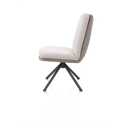 Henders en Hazel 4-poots naturel eiken met relax-systeem - draaibaar - stof oregon/sevilla Kiezel