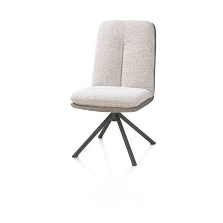 Henders en Hazel 4-poots naturel eiken met relax-systeem - draaibaar - stof oregon/sevilla Kiezel