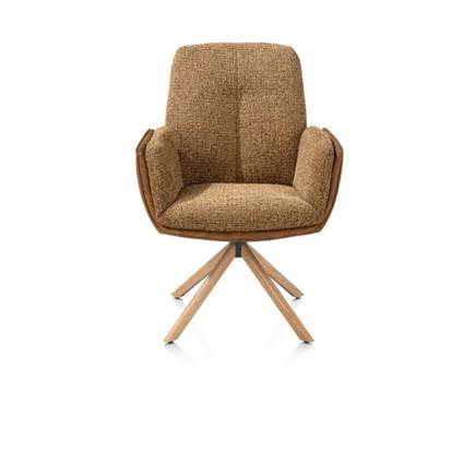 Henders en Hazel 4-poots naturel eiken - draaibaar - stof oregon/sevilla Desert