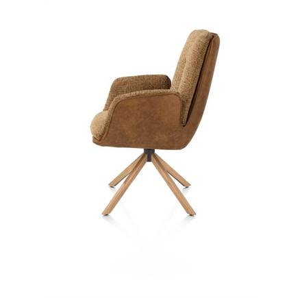 Henders en Hazel 4-poots naturel eiken - draaibaar - stof oregon/sevilla Desert