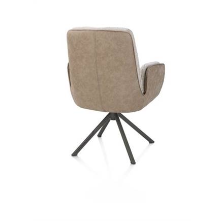 Henders en Hazel 4-poots graphiet frame - draaibaar - stof oregon/sevilla Beige