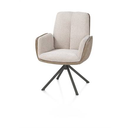 Henders en Hazel 4-poots graphiet frame - draaibaar - stof oregon/sevilla Beige