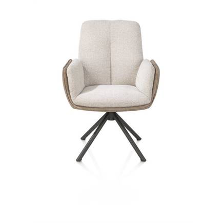 Henders en Hazel 4-poots graphiet frame met relax-systeem - draaibaar - stof oregon/sevilla Beige