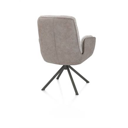 Henders en Hazel 4-poots graphiet frame met relax-systeem - draaibaar - stof oregon/sevilla Kiezel