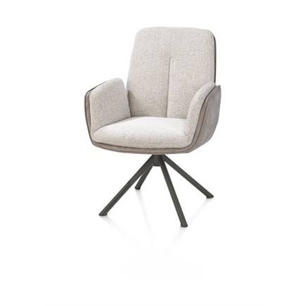 Henders en Hazel 4-poots graphiet frame met relax-systeem - draaibaar - stof oregon/sevilla Kiezel