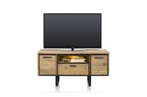 Henders en Hazel TOKYO tv meubel lowboard 130 cm - 2-deuren + 1-Lade + 1-niche + LED