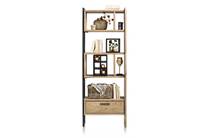 Henders en Hazel TOKYO bergkast roomdivider 70 cm - 1-lade T&T + 6-niches + 6-wijnvakken + 1-box