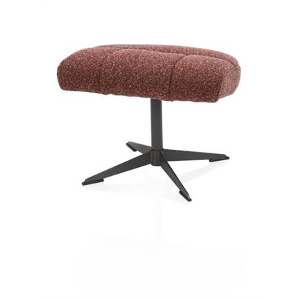 Henders en Hazel relax incl. poef - grafiet frame - stof Cloudy Koper