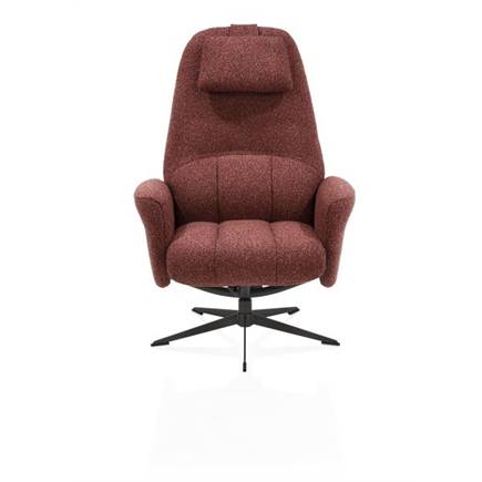 Henders en Hazel relax incl. poef - grafiet frame - stof Cloudy Koper