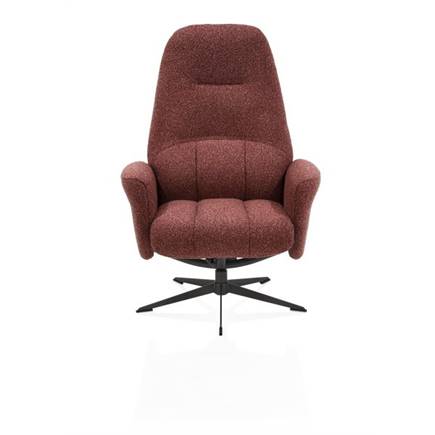 Henders en Hazel relax incl. poef - grafiet frame - stof Cloudy Koper