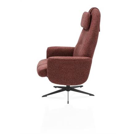 Henders en Hazel relax incl. poef - grafiet frame - stof Cloudy Koper