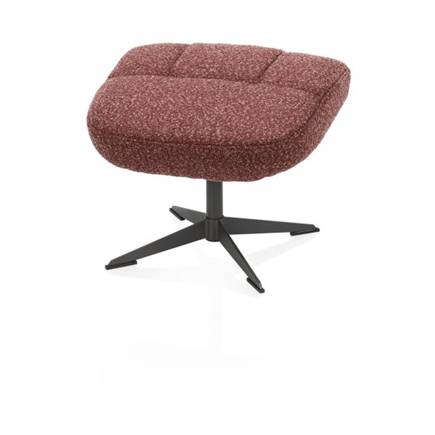 Henders en Hazel relax incl. poef - grafiet frame - stof Cloudy Koper