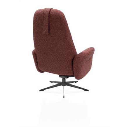 Henders en Hazel relax incl. poef - grafiet frame - stof Cloudy Koper
